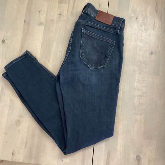 Women's Madewell Dark Wash Skinny Jeans Size 26 - Picture 3 of 5